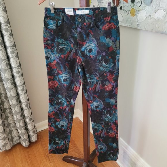 NWT Brax Mary Slim Fit Floral Pants EU36/US 6 - Picture 1 of 11